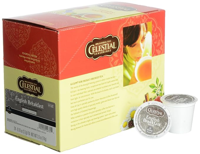 Celestial Seasonings English Breakfast Black Tea, 24 Count