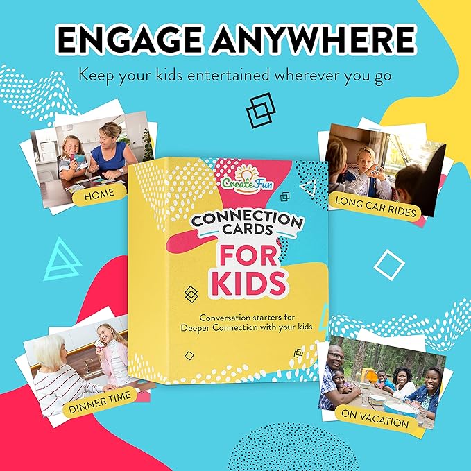 CreateFun Summer Fun Activities for Kids – 101 Playful Conversation Cards for Ages 3+ to Build Confidence, Spark Connection & Strengthen Family Bonds