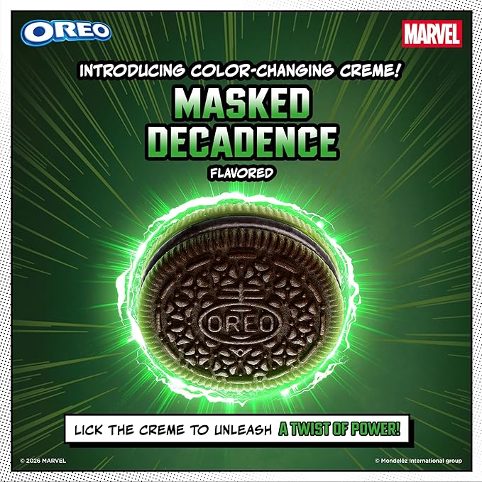 MARVEL OREO Stuf of Doom Chocolate Sandwich Cookies, Special Edition, 10.68 oz (Pack of 2)