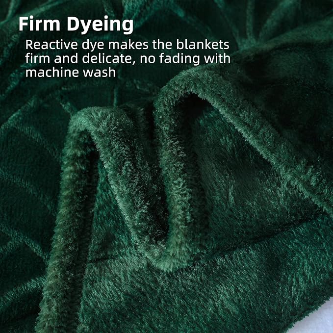 Whale Flotilla Soft Flannel Fleece Twin XL Size Bed Blanket, Emerald Green | 90"x66" Cozy Lightweight Breathable Coverlet, Plush Fluffy Bedspread, Vintage Pattern Decorative Blanket for Dorm, All Season