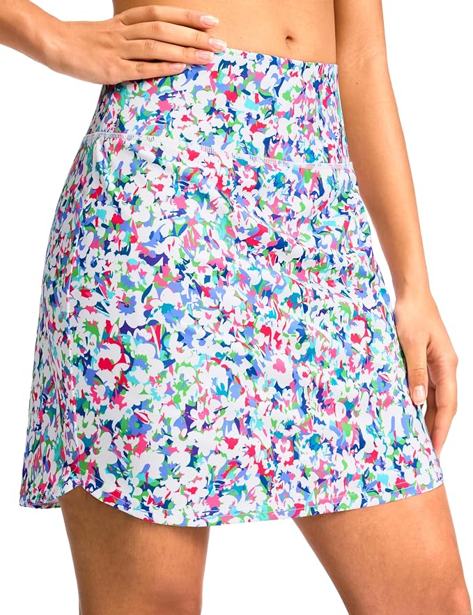 G Gradual 16"/18" Skorts for Women Golf Skirt with 2 Pockets Summer Casual | Built-In Shorts, High Waist, Soft 4-Way Stretch, Breathable Mesh Liner, Tennis Pickleball Athletic Wear, Easy To Match