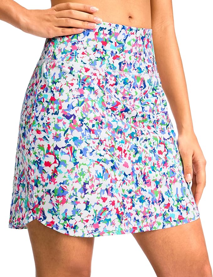 G Gradual 16"/18" Skorts for Women Golf Skirt with 2 Pockets Summer Casual | Built-In Shorts, High Waist, Soft 4-Way Stretch, Breathable Mesh Liner, Tennis Pickleball Athletic Wear, Easy To Match