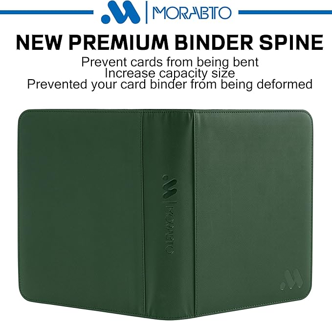 Top Loader Binder, Holds 128 Top Loaders,4 Pocket Top Loader Binders for 3" x 4" Rigid Cards,Card Album Folder for Hard Plastic Top Loaders