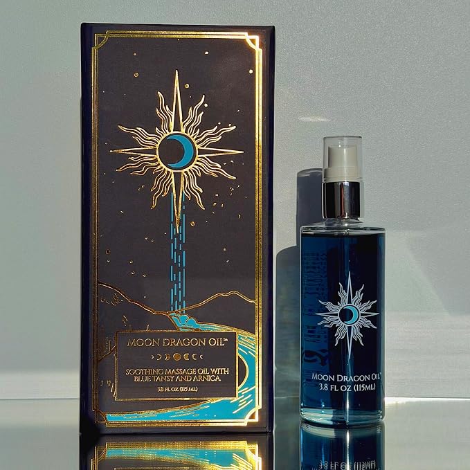 Moon Dragon Oil™ - Massage Oil with Blue Tansy and Arnica by Dr. Brenda Mondragon D.C