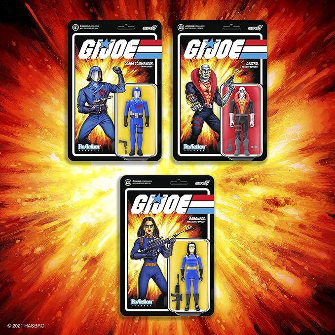 Super7 G.I. Joe Baroness - 3.75" G.I. Joe Action Figure with Accessory Classic Cartoon Collectibles and Retro Toys