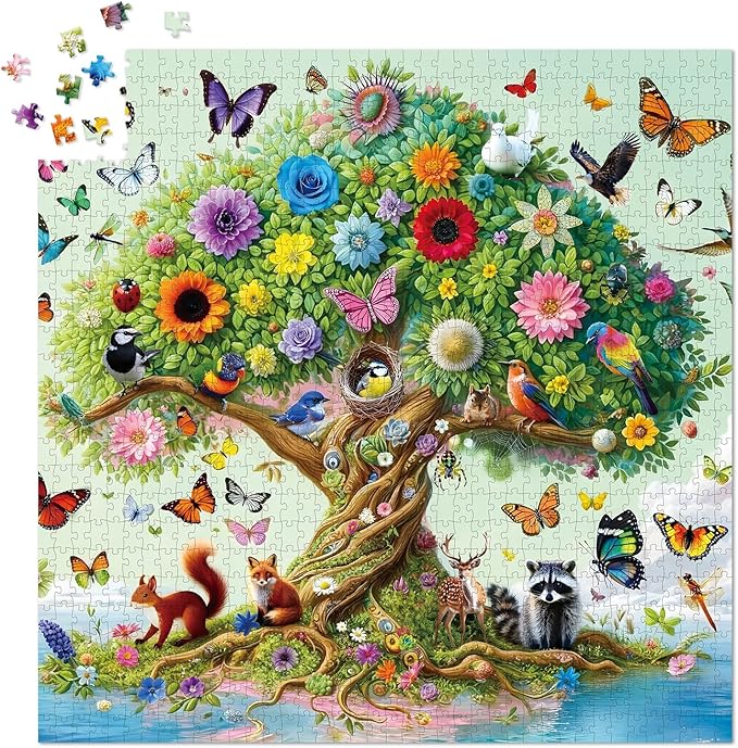 1000 Pieces Jigsaw Puzzles for Adults and Teens and Family Happy Game Time Animal Cute Funny Puzzle (Magic Island)