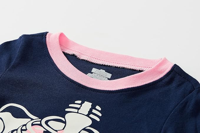 Family Feeling Kids & Toddler Girls Boys Pajamas 2 Piece Pjs Set 100% Cotton Sleepwear
