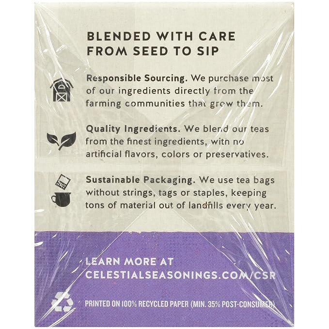 Celestial Seasonings Sleepytime Tea - Wellness Sinus Soother, Caffeine Free - 20 Tea Bags Box, (Pack of 2)
