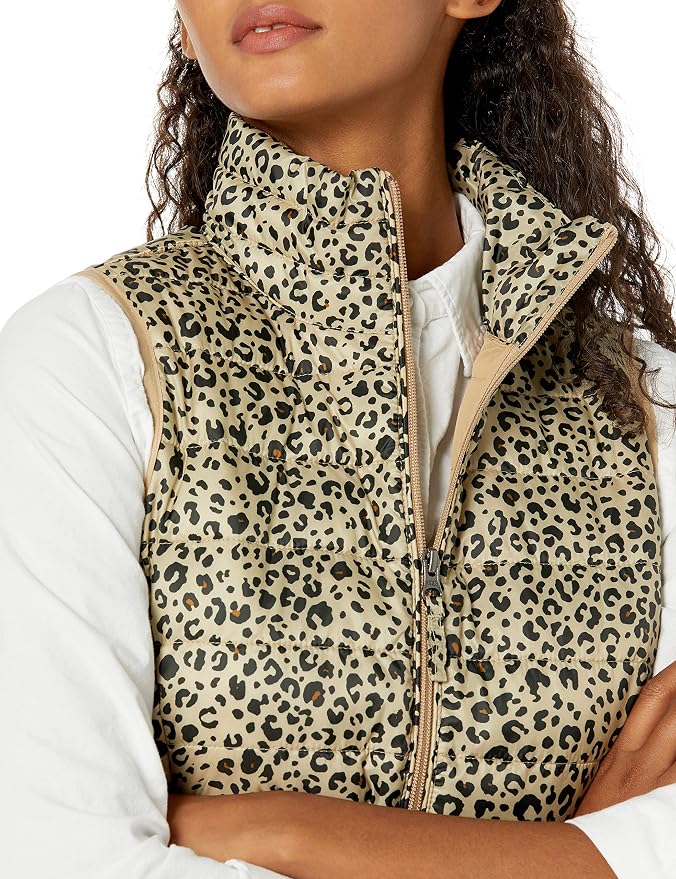 Amazon Essentials Women's Lightweight Water-Resistant Packable Puffer Vest