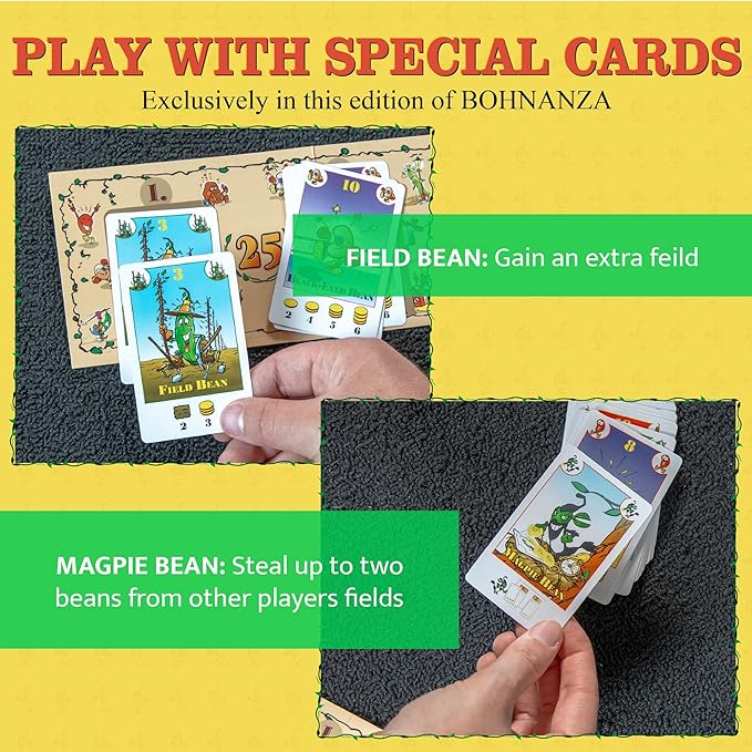 AMIGO Games Bohnanza 25th Anniversary Edition Classic Card Game – Plant & Harvest Your Beans in This Exciting Strategic Game That is Fun for The Whole Family – for Kids & Adults Ages 12 & Older