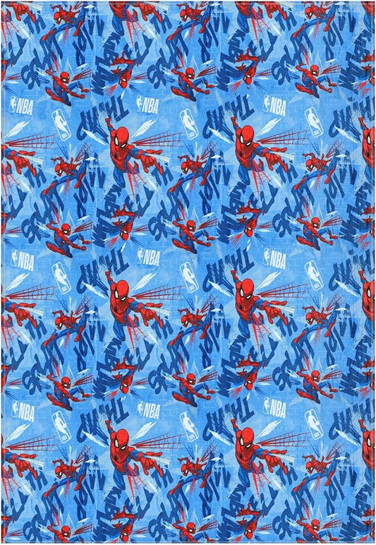 Northwest Disney Marvel Spiderman Plush Throw Blanket, Oversized 62" x 90" Silk Touch Soft Fleece Blanket for Kids & Adults, Officially Licensed