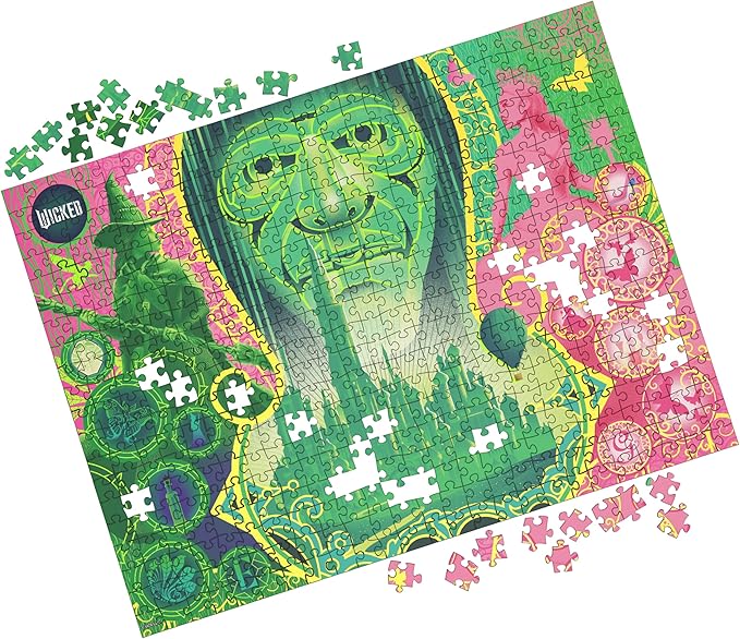 Spin Master Games, Wicked Puzzle, 500-Piece Lenticular Puzzle, Puzzles for Adults, 500-Pieces, for Adults & Kids, for Ages 12 & Up