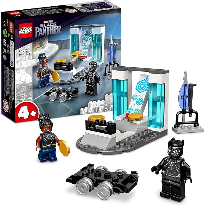 Lego® Super Heroes Marvel Shuri's Lab 76212 Building Kit; Black Panther Construction Toy for Kids Aged 4