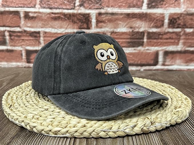 Embroidered Animal Baseball Hats for Boy and Girl