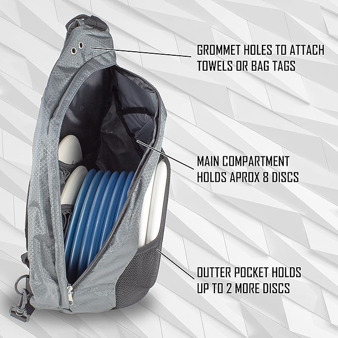 Disc Golf Backpack Slinger Bag | 6-12 Discs | Multiple Colors