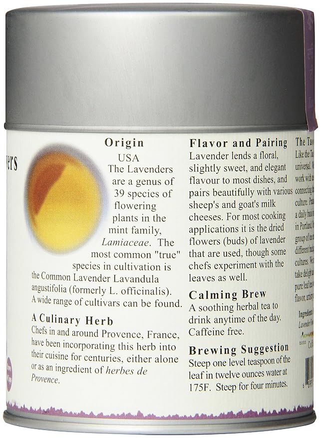 The Tao of Tea, Lavender Herbal Tea, Loose Leaf, 2.0 Ounce Tin (Packaging May Vary)