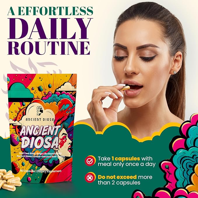 Female-Focused Beef Organ Complex Supplement 338 mg - Hormone Balance & Vitality Support for Women - 100% Grass Fed - Third Party Tested, USA Made, Gluten Free, Non GMO - 60 Capsules