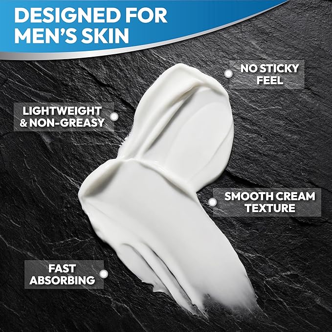 (2 Pack) Mens Face Moisturizer Cream - Anti Aging & Wrinkle for Men with Collagen, Retinol, Vitamins E, Jojoba Oil - Face Lotion - Age Facial Skin Care - Eye Wrinkle - 8 oz Total