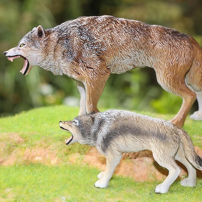 Gemini&Genius Direwolfs Animals Action Figure Toys for Kids
