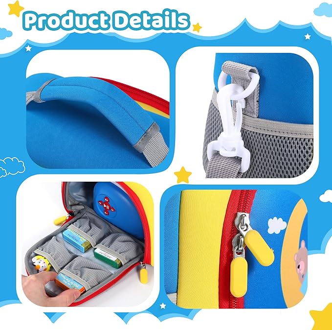 Carrying Bag Compatible with Little Tikes Story Machine Books Starter Set, Kids Toys Storage Case with Handle and Shoulder Strap for Little Tikes, Bag for Storybook Audio Play Character
