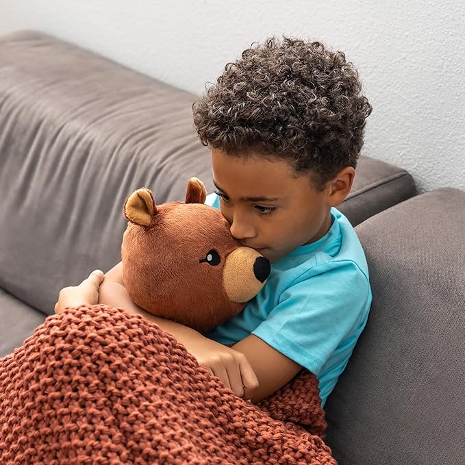 Darby The Bear 20 Inch 4.5 lb Heavy Cute Sensory Weighted Comfort Plush | Large Unscented Washable Self Care Calming Stuffed Animal for Kids, Teens and Adults