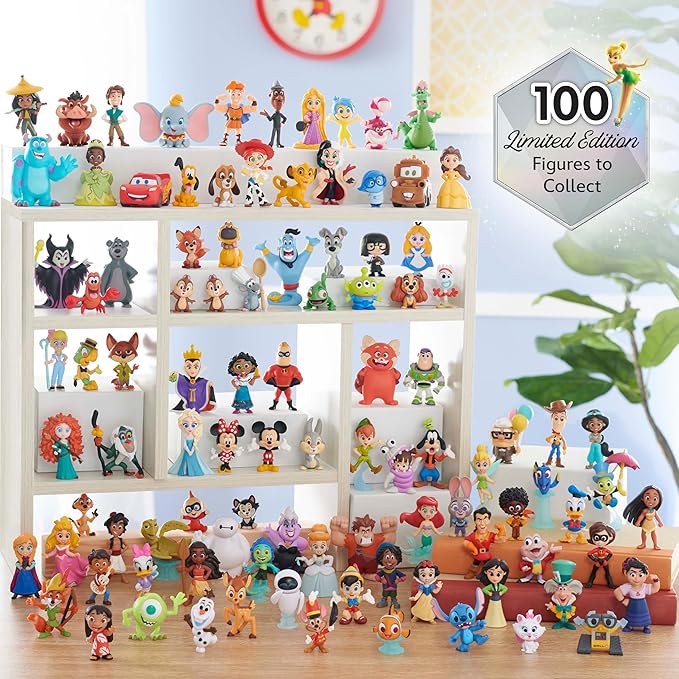 Disney100 Years of Enchantment Celebration Collection Limited Edition 7-piece Figure Pack, Kids Toys for Ages 3 Up by Just Play