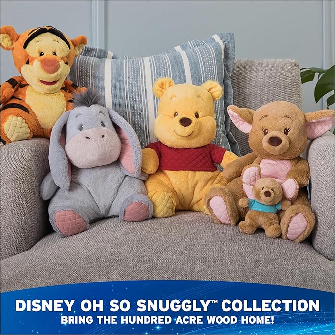 GUND Disney Official Kanga and Roo Oh So Snuggly Plush, Winnie The Pooh, Kangaroo and Baby Stuffed Animals for Ages 1 and Up, Brown, 12.5”