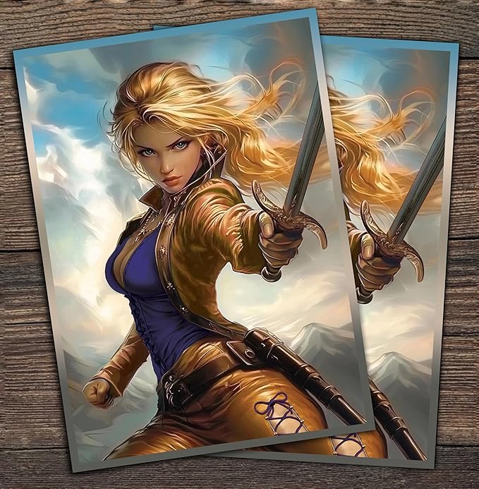 Anime Rune Knight Card Sleeves 102 Pack – Compatible with MTG & TCGs – Perfect for Celes Rune Knight & Final Fantasy Commander Decks – Premium Card Game Sleeves for Magic