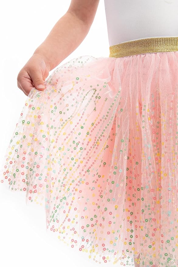 Little Adventures Shimmer Tutu Costume Dress Up - Machine Washable Girl Pretend Play and Party Outfit for Ages 3-8