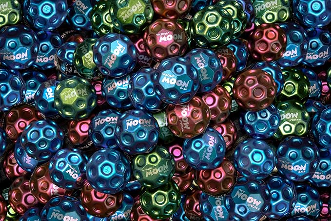 Waboba Metallic Moon Ball - Hyper Bouncy Ball - All Ages Extreme Bounce and Fun - Perfect for Active Play and Outdoor Games