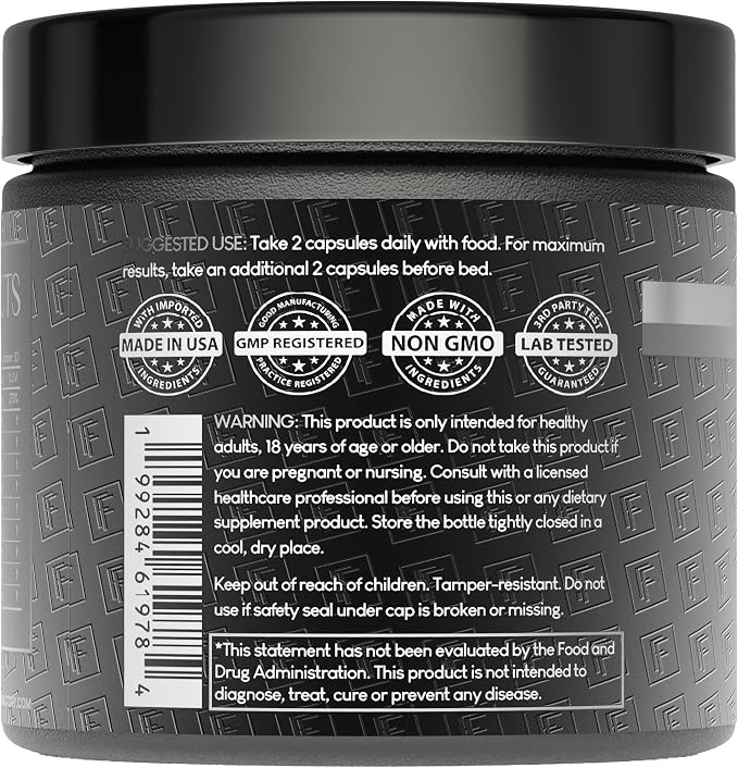 Formulation Factory Self Obsessed 10-in-1 Natural Testosterone Booster for Men, Testosterone Supplement for Men with Shilajit, Tongkat Ali, Fadogia Agrestis, 180 Capsules, 3 Month Supply