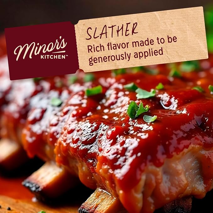 Minor's Kitchen American Smokehouse Sweet and Spicy Sauce 13 oz | Sweet and spicy BBQ dipping sauce; condiments and sauces; dips and spreads; 13 oz