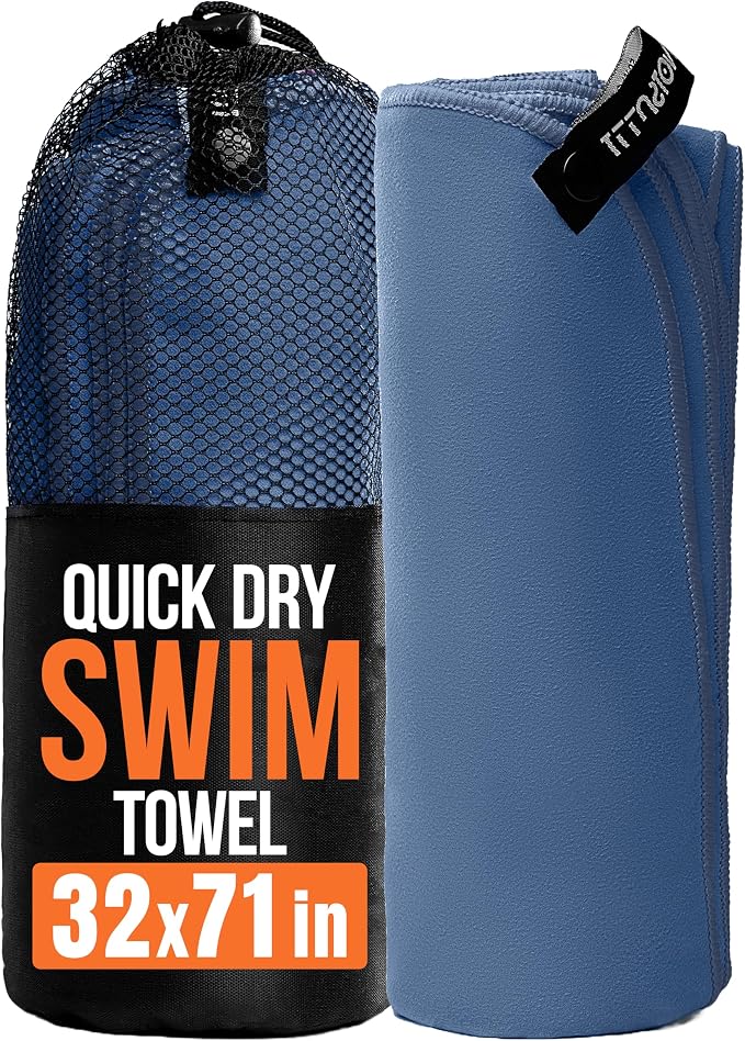 illusion Extra Large Microfibre Swimming Towel (71''L x 32''W)–Compact, Lightweight & Quick Dry Towel-Perfect for Travel, Gym, and Swim Towels Ideal for Post-Workout Showers & After Swimming