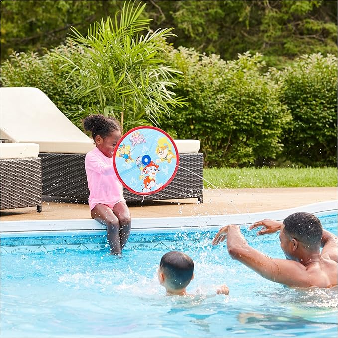SwimWays Paw Patrol Aqua Shield Blaster, Swimming Pool Accessories & Kids Pool Toys, Paw Patrol Party Supplies & Water Toys for Kids Aged 4 & Up