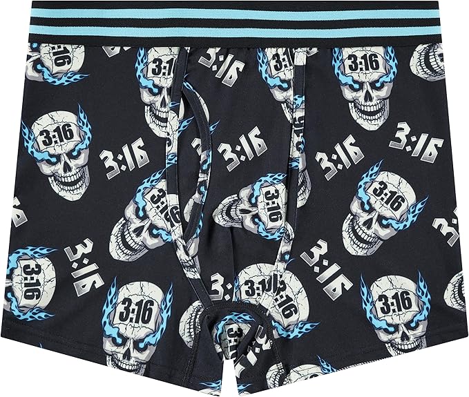 WWE Superstars Mens Boxer Briefs - John Cena, Roman Reigns, Undertaker, Rock, Stone Cold, Hulk Hogan - Mens 2 Pack Underwear