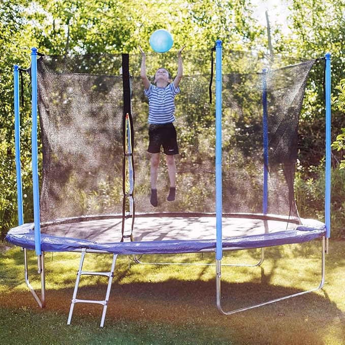 Gemscream 12 Pcs Trampoline Pole Foam Sleeve 35.4" Length 2026 Upgrade Materials Waterproof Trampoline Poles Cover Replacement for Outdoor Accessories