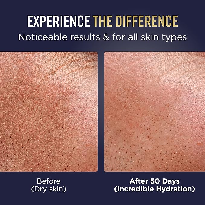 Mens Face Moisturizer - Deep Hydrating & Anti Aging Mens Lotion | Made in Europe | Vitamin C+E, Elastin, Hyaluronic 4D - Face Cream for Daily Use - Eye, Face & Neck Skin Care