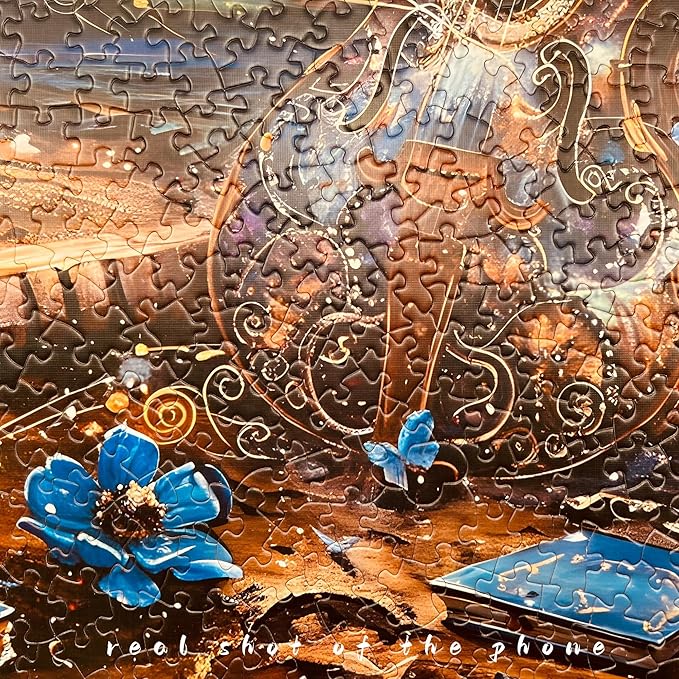Guitar Moon Night Jigsaw Puzzles for Adults 1000 Pieces, Murder Mystery, Unique Brain Challenging Shaped Puzzle for Game Night, Family, Friends, Size 26.6x19.2