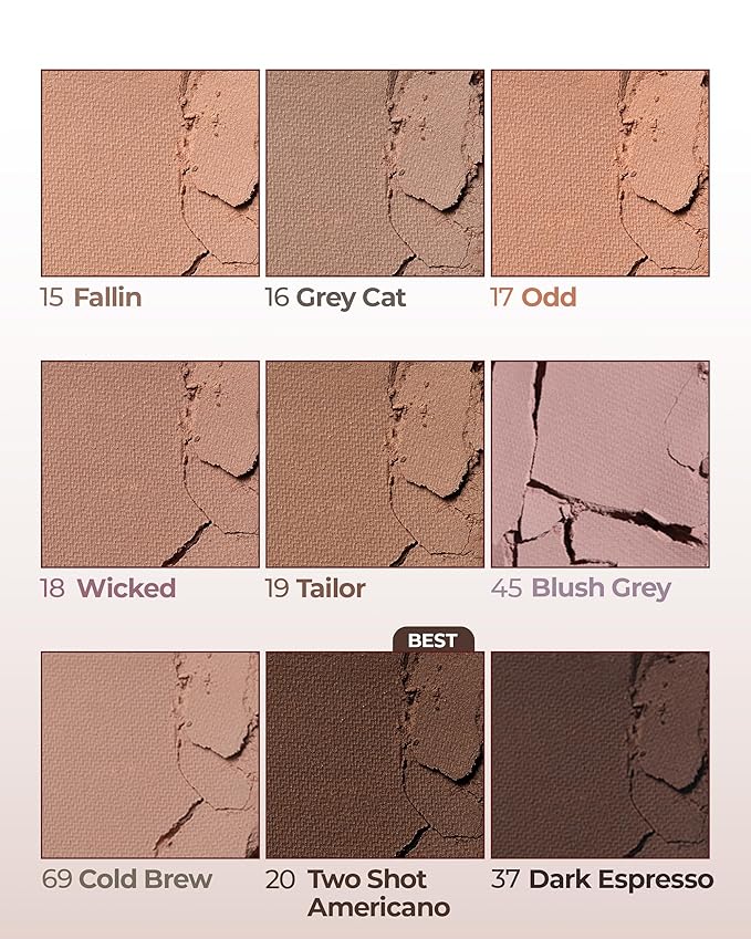 HOLIKA HOLIKA My Fave Piece Eye Shadow 69 Cold Brew - Korean Eye Makeup with Buttery Texture, Matte to Shimmer Formula, Smooth Blendable Pigmented Colors, Luxurious Finish for All-Day Wear