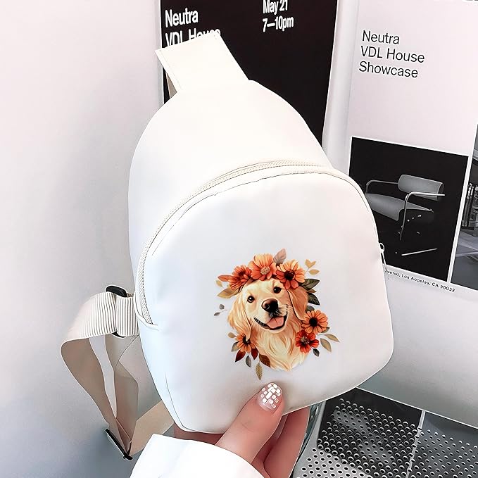 Golden Retriever Mini Sling Bag, Crossbody Bag, Toddler Purse For Kids Girl, Birthday Gift For 4 5 6 7 8 9 10 11 12 Year Old Gifts For Daughter, Granddaughter, Sister, Niece!