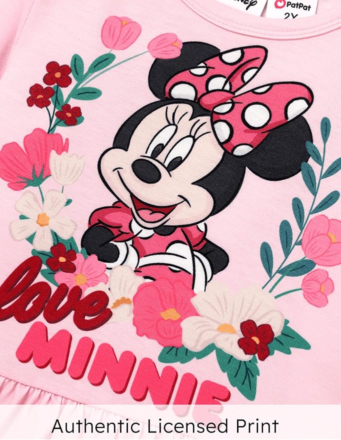 Disney Minnie Mouse Frozen Princess Marvel Toddler Girls Clothes Long Sleeve Sweatshirt + Leggings 2pcs Outfits Set 2-6Y