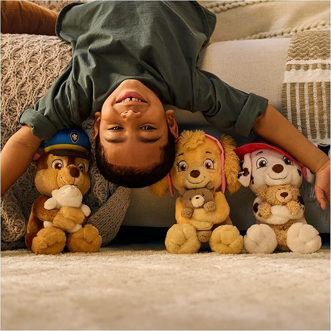 Paw Patrol GUND Chase with Snuffles Teddy Bear, Official Chase Plush Toy, Dog Stuffed Animal for Ages 1 and Up, 9.5”