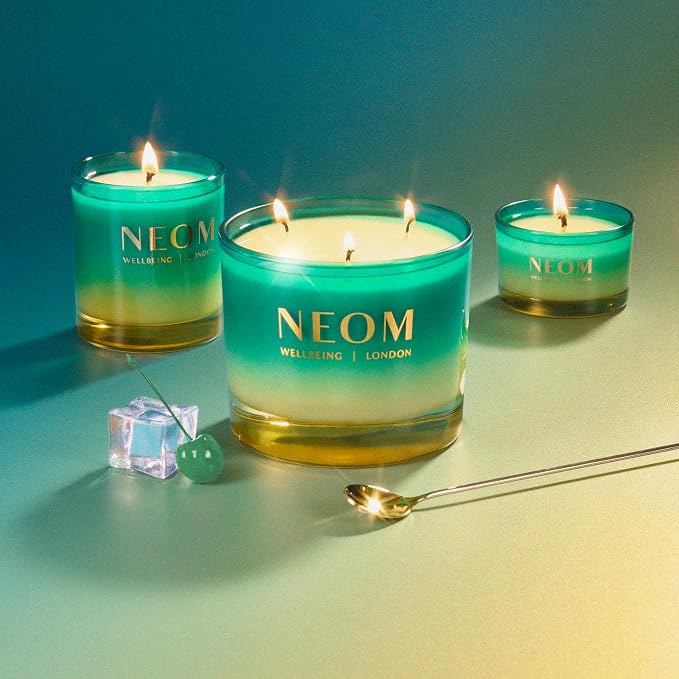 NEOM Perfect Peace 1 Wick Candle | Myrrh, Fir & Lime Peel I Pure Essential Oils I 100% Naturally derived Wax I Hand Finished I Relieve Tension