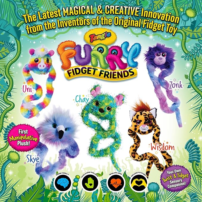 TANGLE Furry Fidget Friends (Zonk The Monkey)