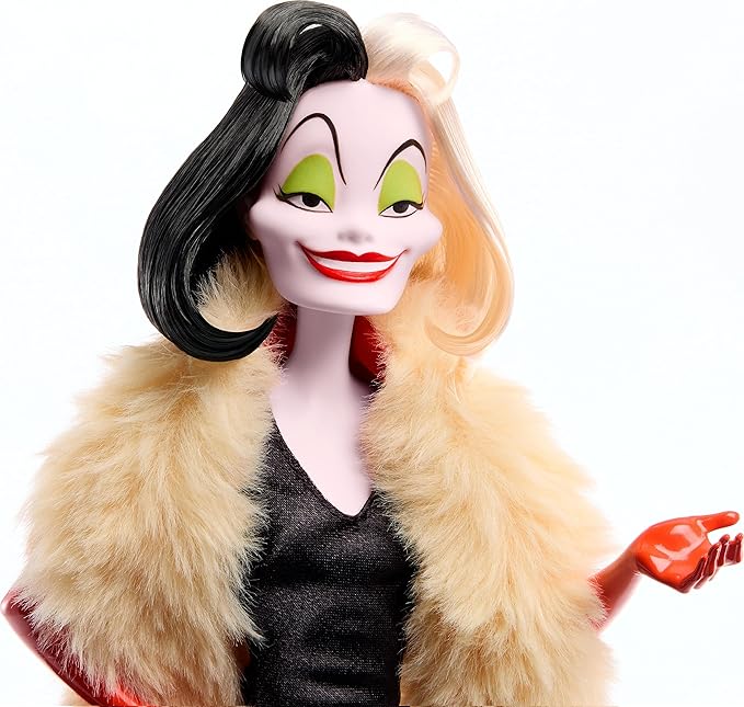 Mattel Disney Princess Toys, Villains Multipack with Evil Queen, Cruella de Vil & Yzma Fashion Dolls, Disney 100 Years of Wonder Collectible