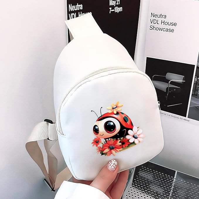 Ladybugs Mini Sling Bag, Crossbody Bag, Toddler Purse For Kids Girl, Birthday Gift For 4 5 6 7 8 9 10 11 12 Year Old Gifts For Daughter, Granddaughter, Sister, Niece!