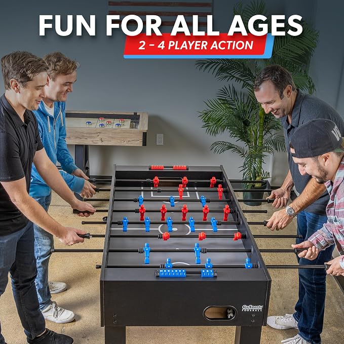 GoSports 54 Inch Full Size Foosball Table for Adults – Perfect for Home, Office or Game Room – Choose Color