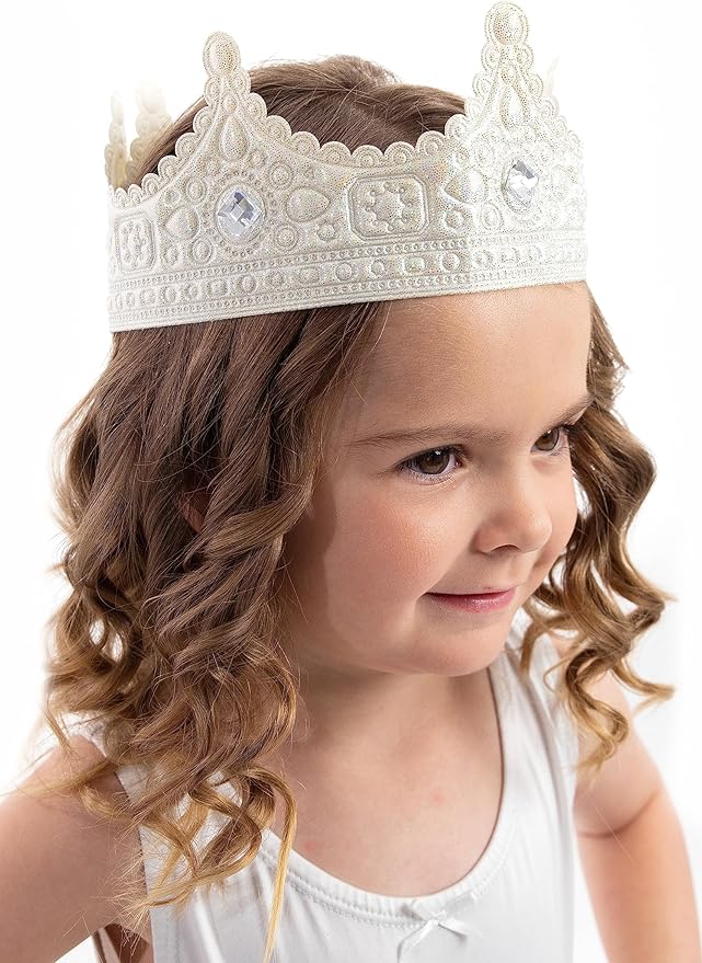 Little Adventures Soft Royal Princess Queen Crown Dress Up Costume Accessory for Kids