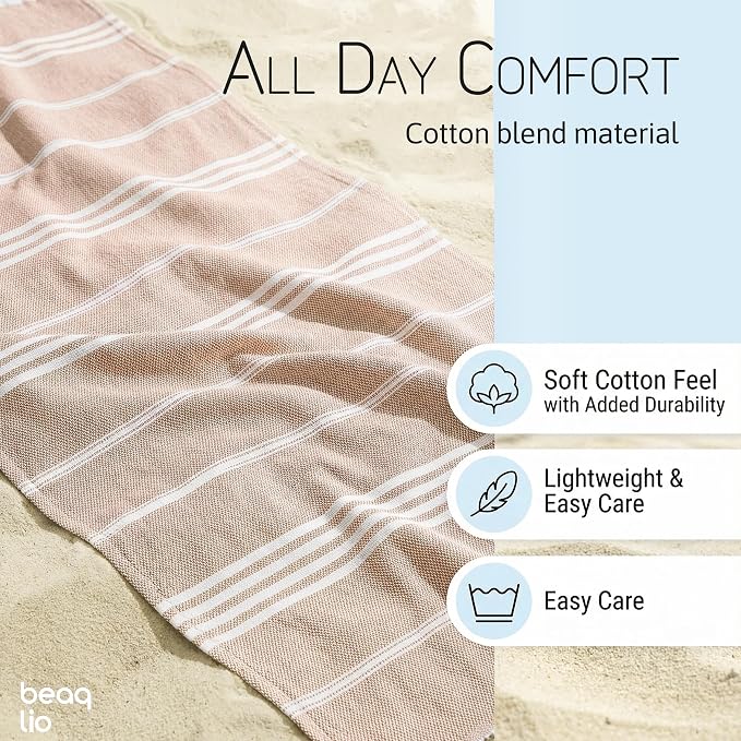 6 Pack Beach Towel Oversized, 71 * 36’’ Cruise Quick Dry XL Beach Towels for Cruise Pool Yoga Gym Vacation Gift, Lightweight Absorbent Sandproof Large Beach Essentials, Cotton Blend