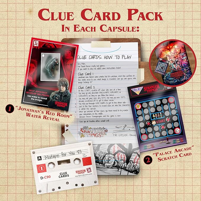 YuMe Official Netflix Stranger Things Surprise Upside Down Capsules Blind Box Action Figure Collectible Gifts for Collectors Toys Merchandise 12 Pack